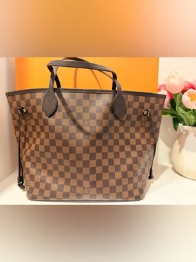 Louis Vuitton Brown Checkered Canvas Tote